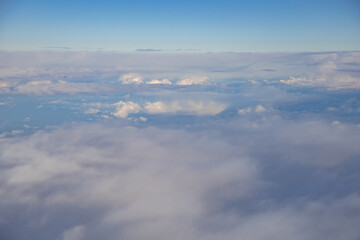 Frankfurt, Germany - Aerial photography of clouds in the sky