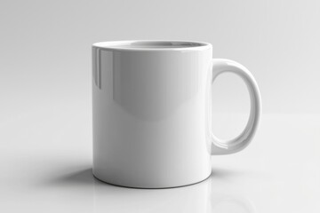Fototapeta premium Coffee Mug Mockup on Isolated Background created with Generative AI