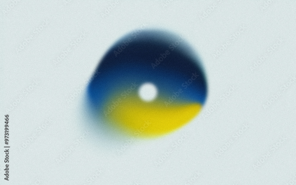 Poster blue yellow circle design. abstract background with blue, yellow, and white circular shapes. the ima