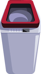 Modern washing machine is shown with its lid open, ready to clean clothes