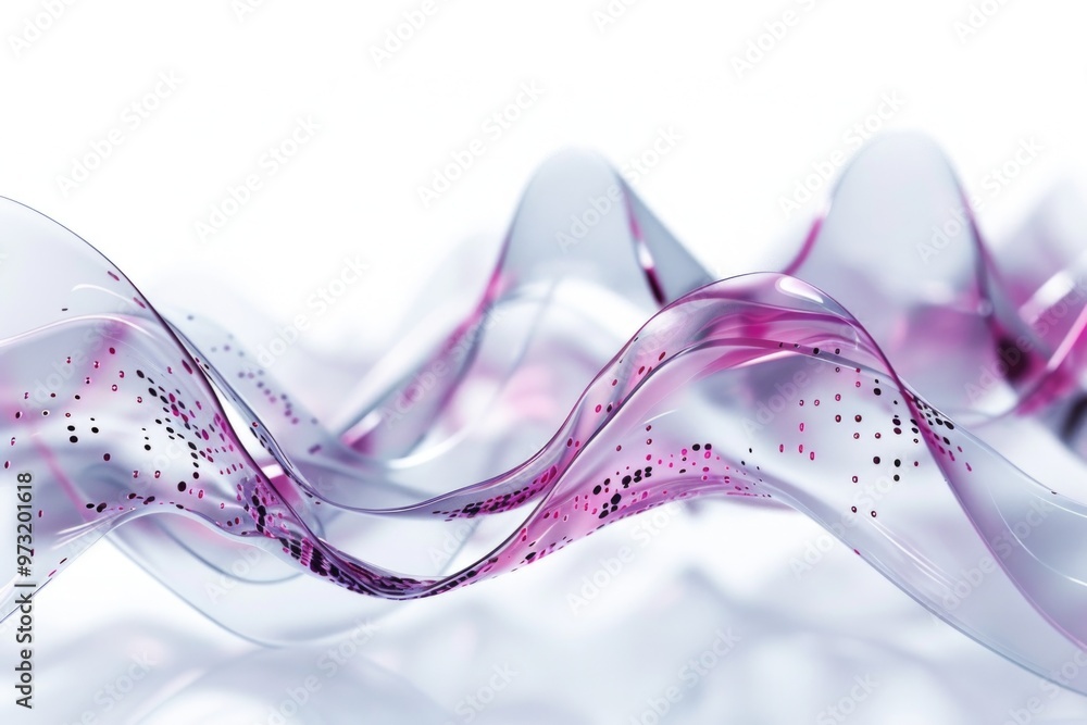 Poster a close-up shot of a wave of liquid flowing onto a white surface, suitable for use in scientific or 