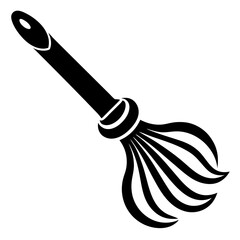 line art brush icon vector illustration