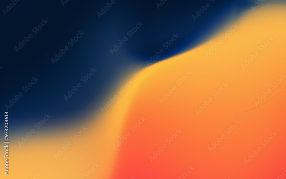 Aufkleber abstract blue orange gradient. abstract background featuring a blend of blue and orange colors, crea