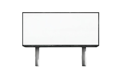 Obraz premium Blank billboard isolated on white or transparent background