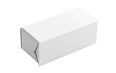 Naklejka premium Blank carton package white box isolated on white or transparent background