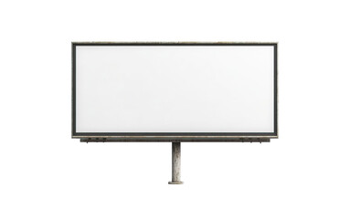 Obraz premium Blank billboard isolated on white or transparent background