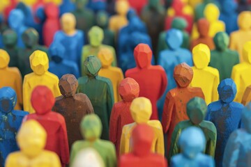 Diverse Community Circle Gathering - Society Concept Illustration. Beautiful simple AI generated image