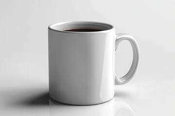 Obraz premium Coffee Mug Mockup on Isolated Background created with Generative AI