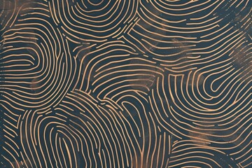 Naklejka premium Multi-colored fingerprints on a white background. Beautiful simple AI generated image