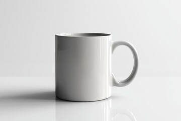 Fototapeta premium Coffee Mug Mockup on Isolated Background created with Generative AI