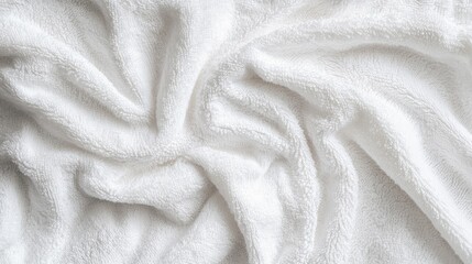 White Towel Texture for Backgrounds. AI generated illustration