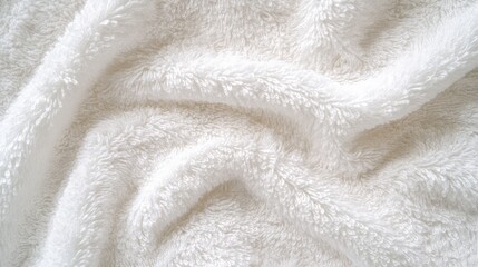 White Towel Texture for Backgrounds. AI generated illustration