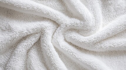 White Towel Texture for Backgrounds. AI generated illustration