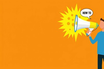 On the yellow surface is a marker, question marks and a sticker with the inscription - HOW TO STUDY. Beautiful simple AI generated image