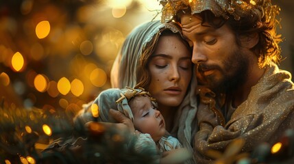Christmas with the Holy Family: Jesus, Mary, and Joseph