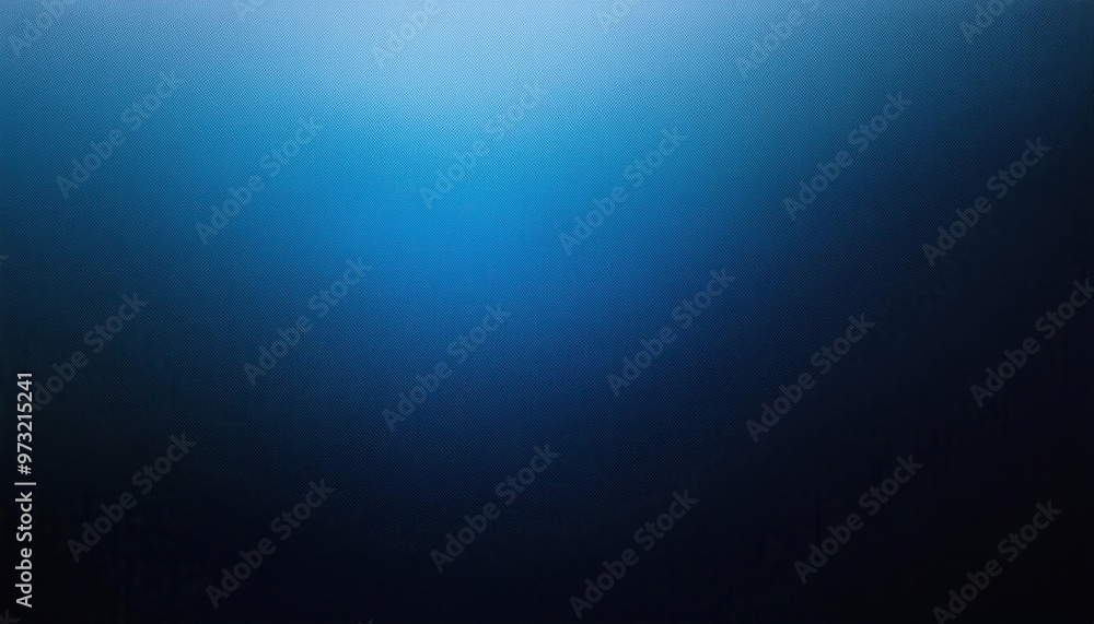 Poster abstract gradient texture of deep blue to black transition with fine grainy surface, representing a 