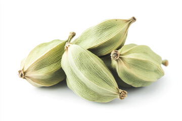 garlic cloves isolated on white background