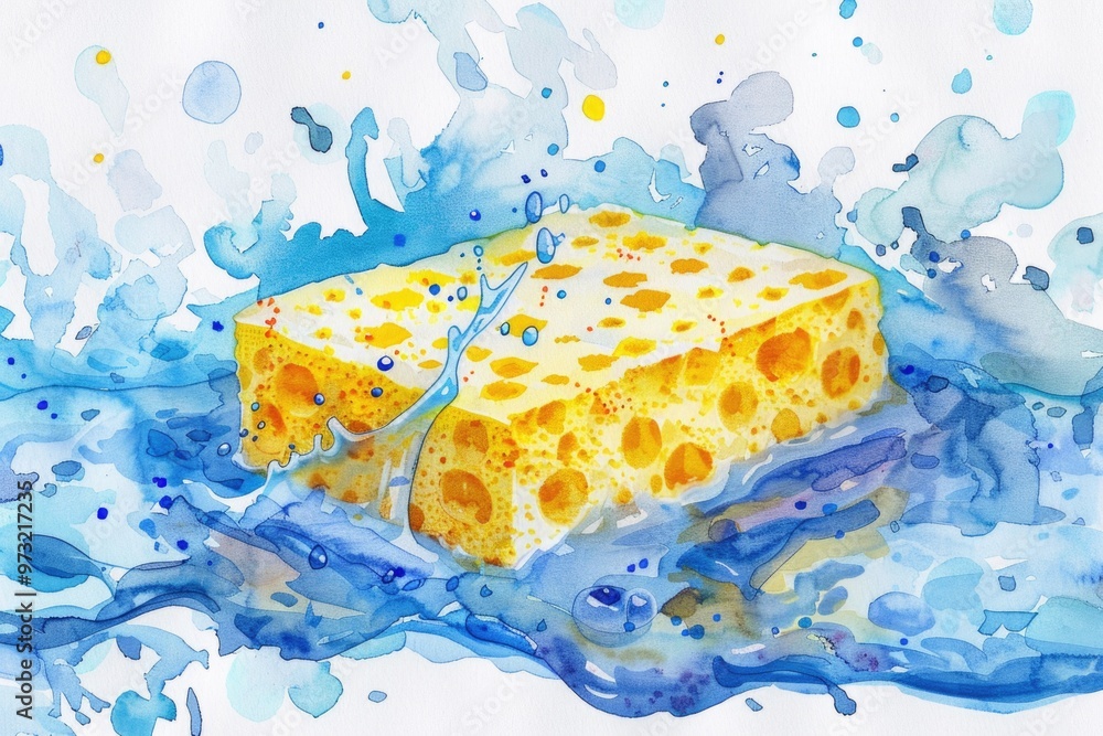 Poster a slice of cheese served on a plate, perfect for snacking or as part of a meal