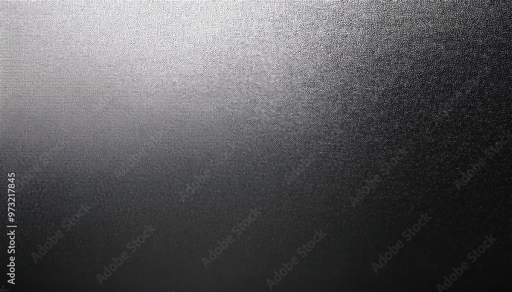 Aufkleber Monochromatic Gradient Texture. Smooth Transition from Light Silver to Dark Gray with Subtle Grain Detail for Modern Design and Industrial Background Applications. Product Presentation Banner Poster