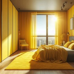 Gelbes Schlafzimmer