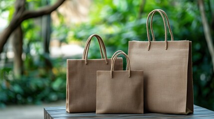 Eco-friendly shopping solutions with jute bags for sustainable living and stylish designs