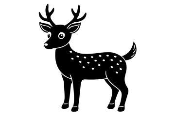 christmas animal cute with white background 