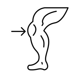 Knees Vector Line Icon Design