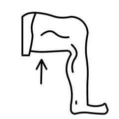 Thighs Vector Line Icon Design