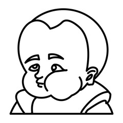 Cheeks Vector Line Icon Design