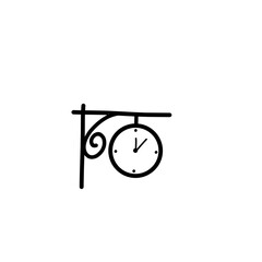 outdoor clock doodle