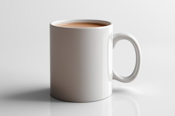 Fototapeta premium Coffee Mug Mockup on Isolated Background created with Generative AI