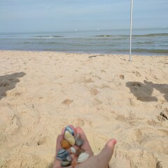 feet on the beach