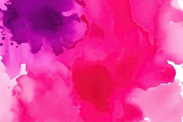 Obraz premium Bright Pink Watercolor Stain Texture for Artistic Background