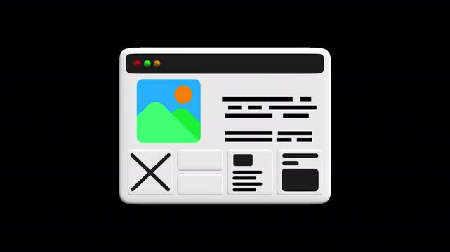 This 5-second Website Layout Animation is the perfect digital asset for elevating your web design or development projects. Featuring a transparent background,