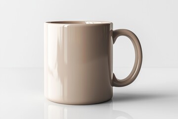 Fototapeta premium Coffee Mug Mockup on Isolated Background created with Generative AI