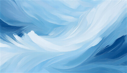 淡いホワイトやライトブルーの単色背景に、ラフなペイントストロークのテクスチャがほんの少し見えるデザイン