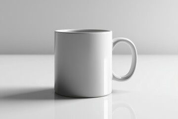 Fototapeta premium Coffee Mug Mockup on Isolated Background created with Generative AI