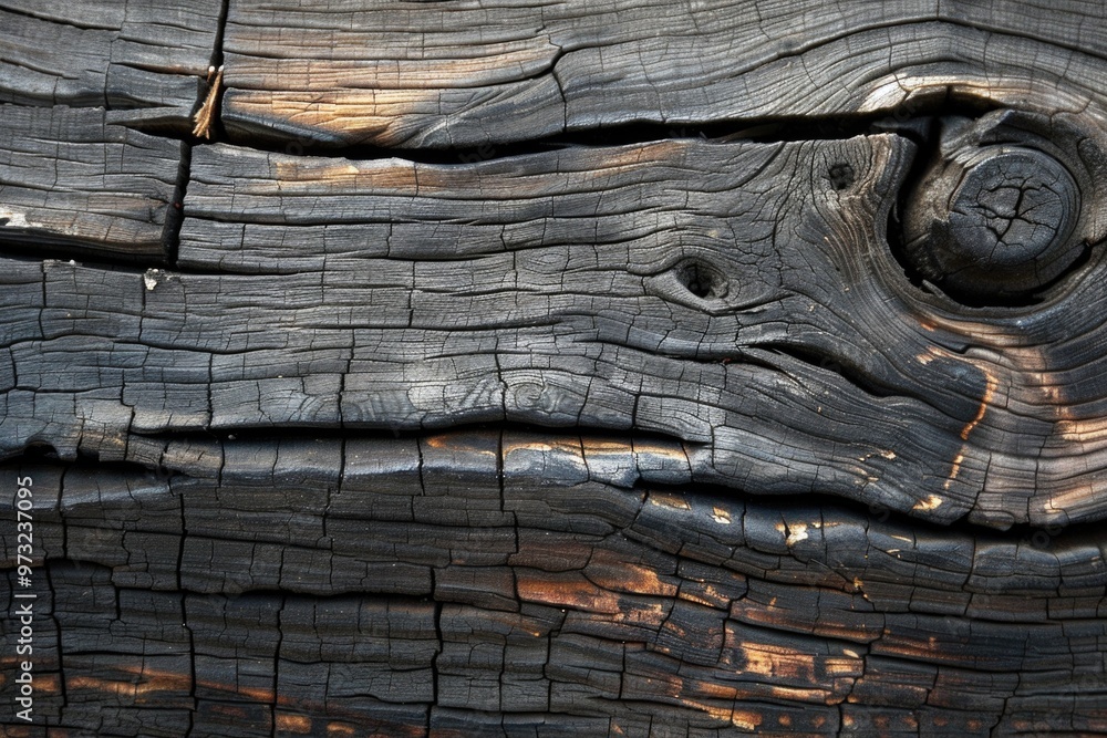 Poster a close-up view of wooden grain patterns and textures