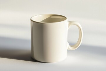 Fototapeta premium Coffee Mug Mockup on Isolated Background created with Generative AI