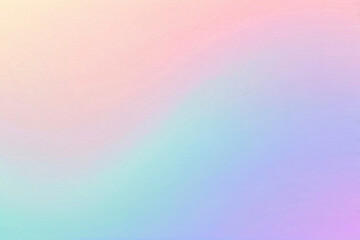 Obraz premium Soft pastel gradient with smooth transitions, subtle texture. Iridescent abstract background. For magic design, dreamy wallpaper, gentle backdrop, digital art, presentation, advertising, social media