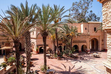 Agadir Medina - reconstruction of Agadir's old town with traditional Moroccan architecture, Morocco. Beautiful medieval citadel