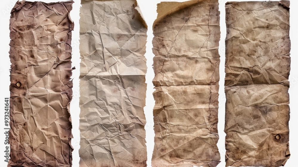 Poster four sheets of paper stacked on top of each other, suitable for use in office or academic settings