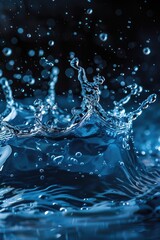 Close-up shot of calm water with a crown floating on the surface, suitable for use as a decorative element or symbol in various contexts