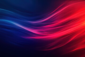 Obraz premium Radiant Red Gradient on Dark Blue Background with Flowing Vibrant Light Lines - High-Resolution Mobile Wallpaper