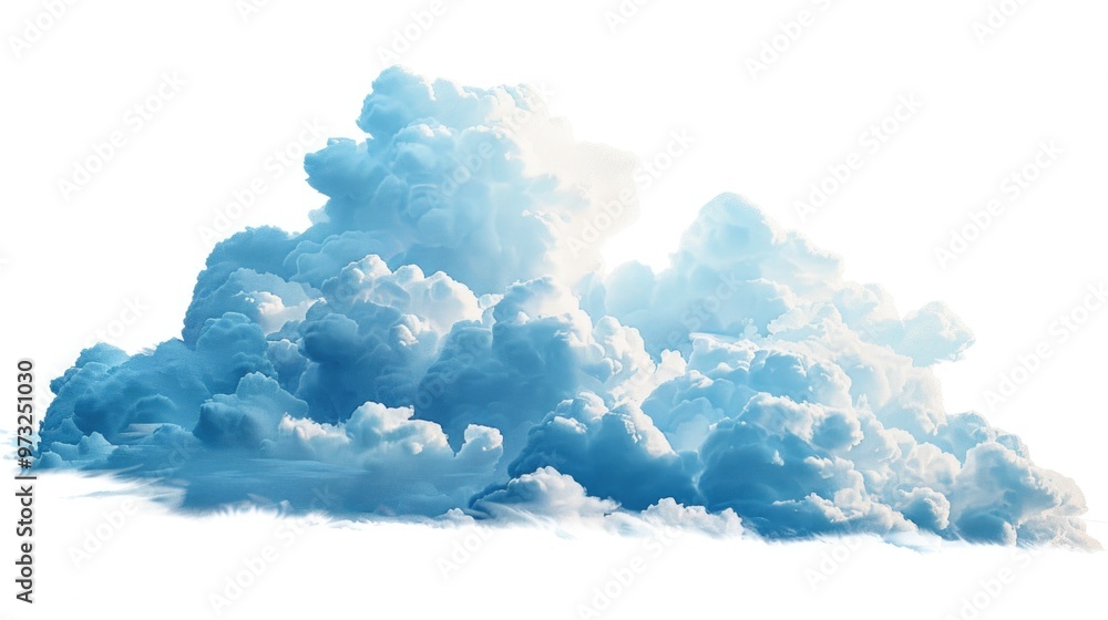 Poster a collection of clouds floating in the air