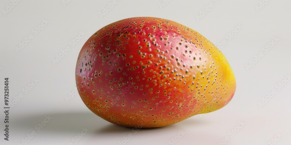 Poster a high-quality image of a single fruit on a clean white surface