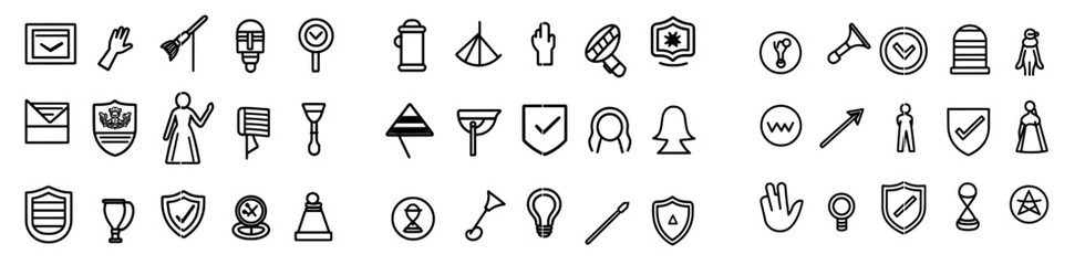 There are 86 icons included in the LGBTQ+ Pride icon set, including icons for LGBTQ, gender, gender expression, transgender, and more. It is editable using the Modern Stroke.