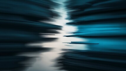 Blur abstract background dark blue color tone.