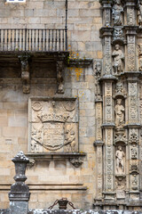 Santiago de Compostela, Galicia, Spain, beautiful architectural details and streets