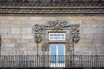 Santiago de Compostela, Galicia, Spain, beautiful architectural details and streets